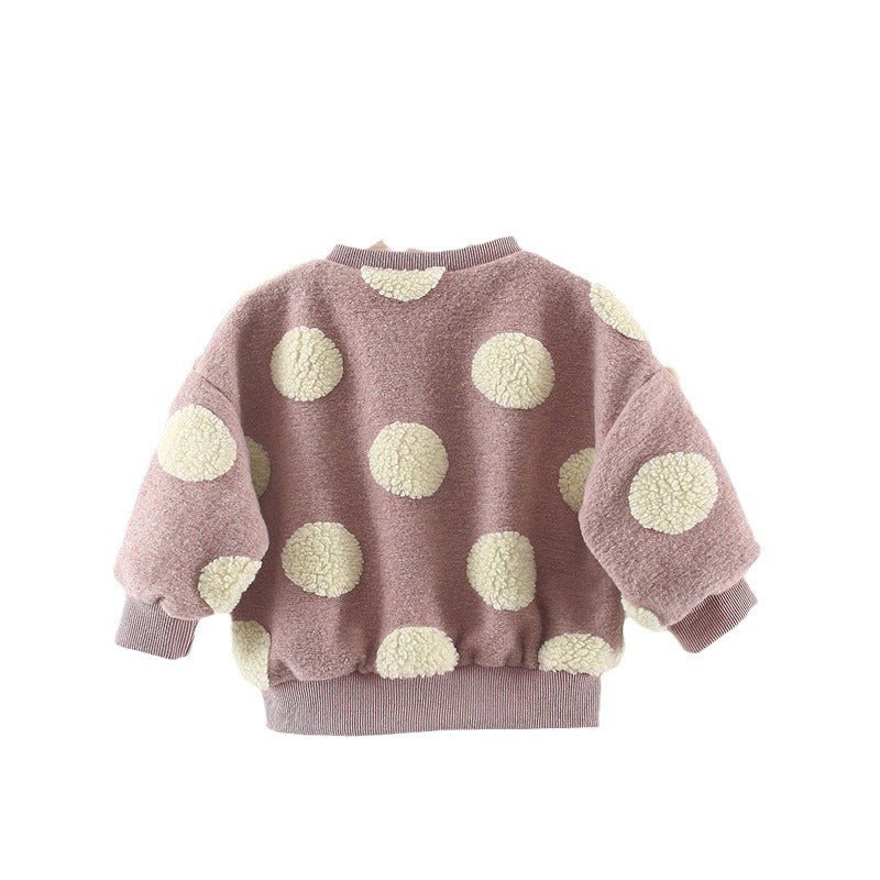 Kids's Clothing Girls' Large Polka Dot Coat - Kalsha